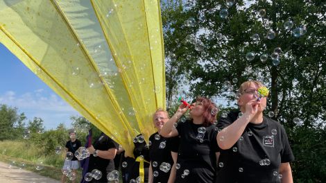 Proben für den Auftritt bei den Special Olympics (Bild: rbb/Jahn)